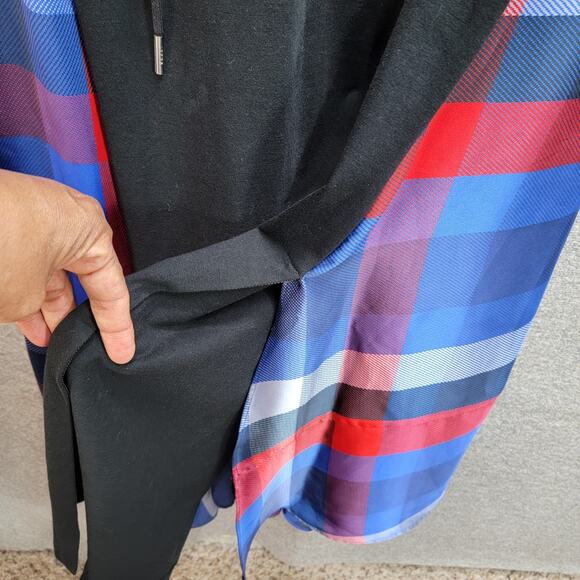 SACAI PLAID COTTON JERSEY MIDI DRESS, SIZE ??? - Picture 6 of 10